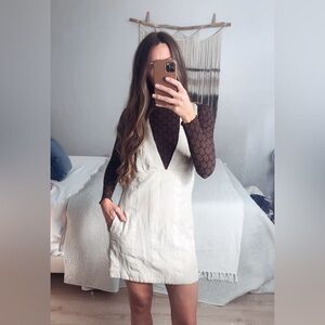 Free People Cream Sleeveless Dress